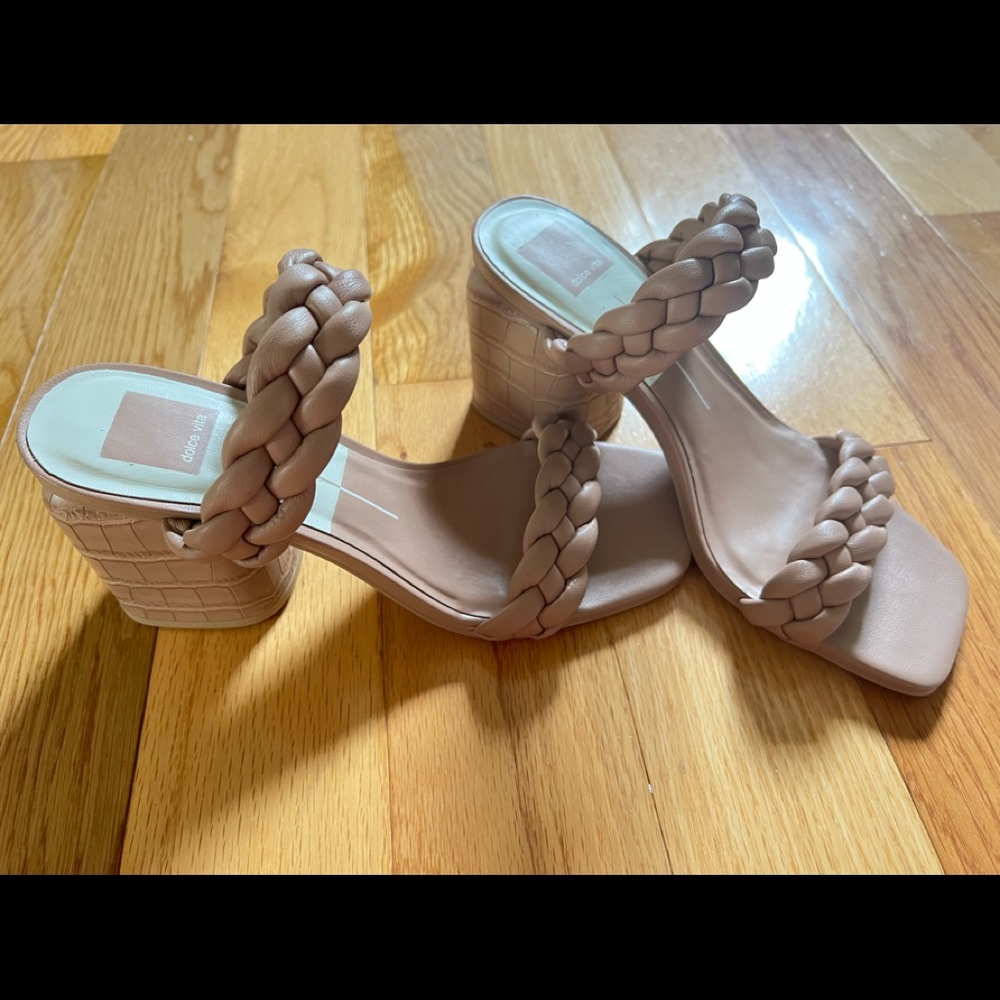 NEW Dolce Vita DV Nancie Braided Strap Block Heel Sandal